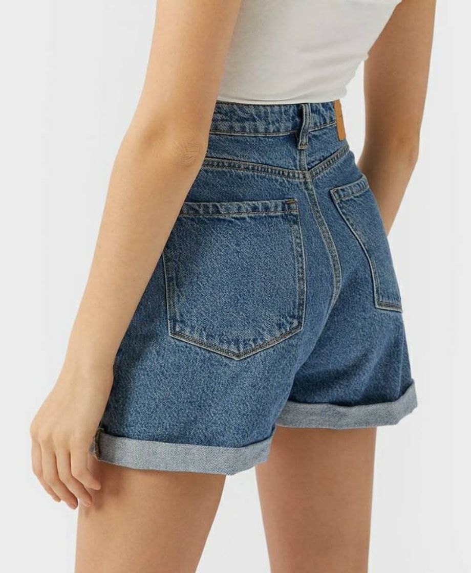 Moda Calções mom jeans