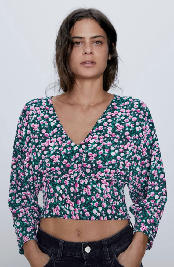 Producto Crop top floral