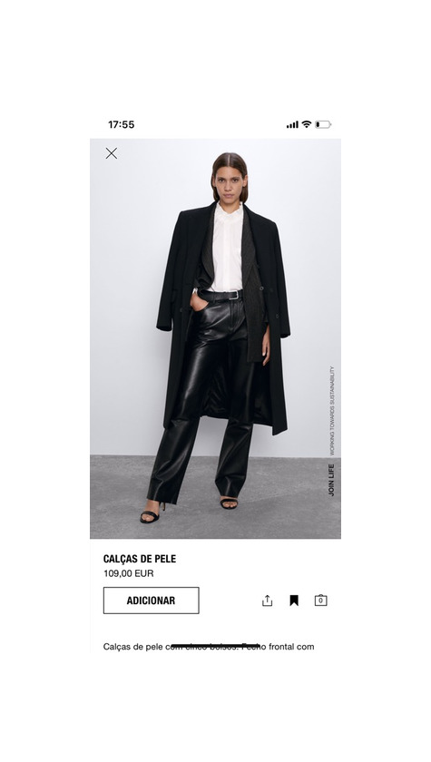 Fashion Calças de pele