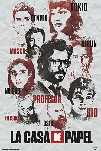 Poster La Casa De Papel Personajes