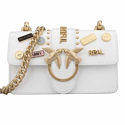 Social Pinko Love Love Cross-Body Bag, colgante de medalla, hermoso y duradero, elegante