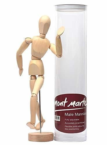MONT MARTE Maniqui Dibujo - Mannekin Masculino de 30cm - Muñeco articulado
