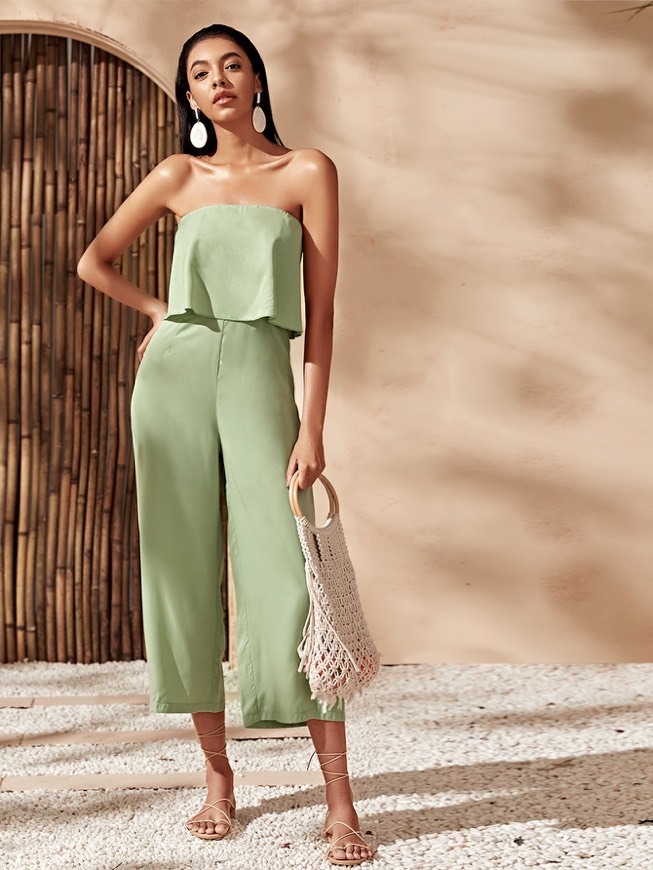 Mono de tubo de espalda con cremallera. 