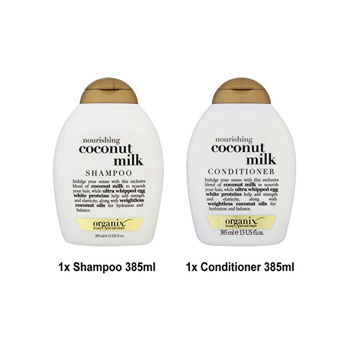 Belleza ogx® (Antes organix) nouris de conmutación Coconut Milk Champú 385 ml