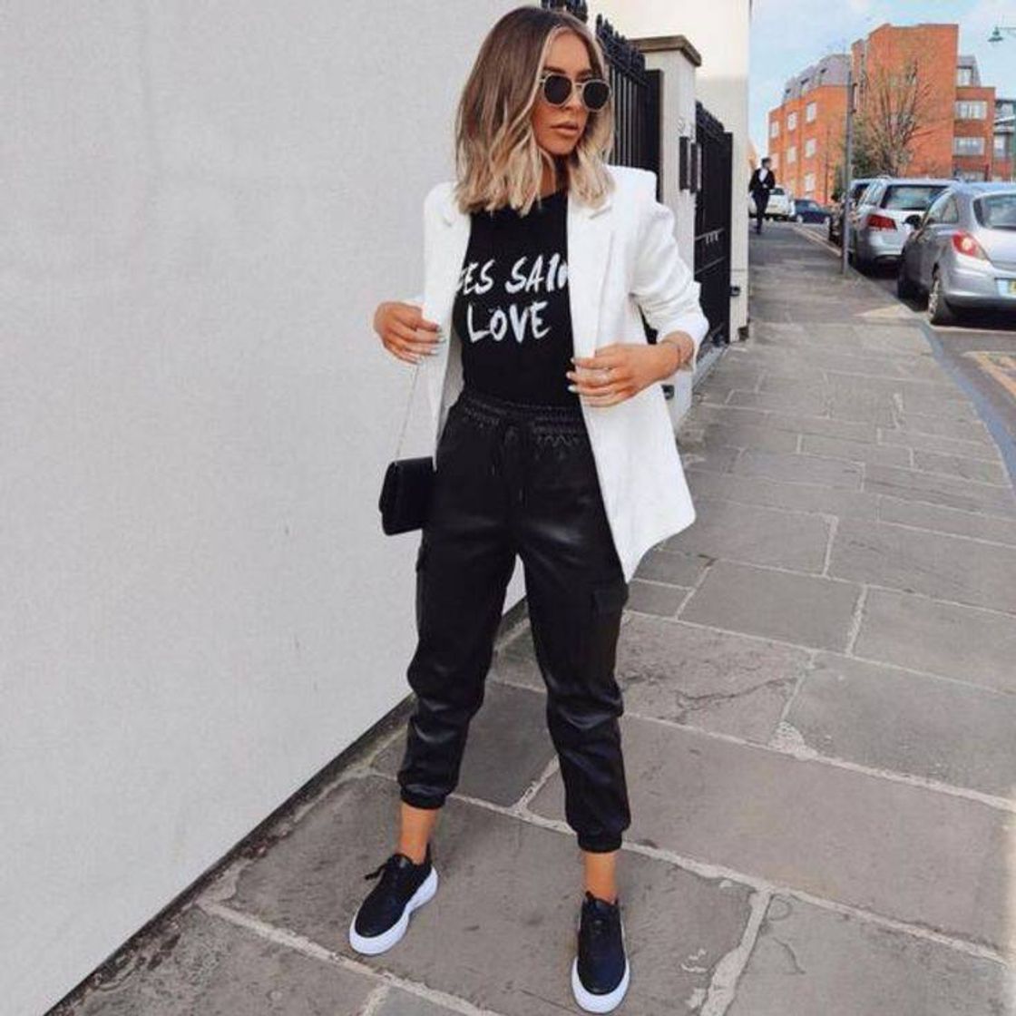 Fashion Inspiração de look para usar com calça jogger