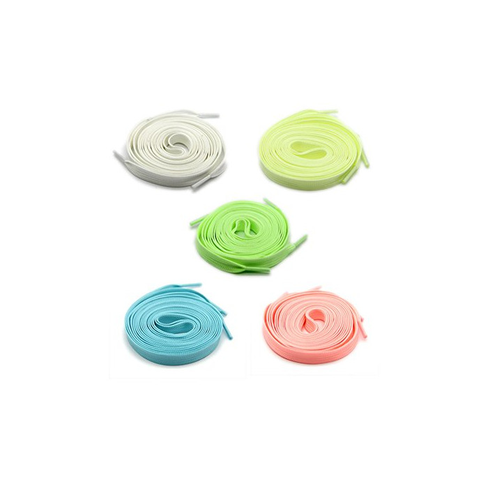 Social Cordón luminoso para zapatos de 5 pares Brillan en la oscuridad Cordones