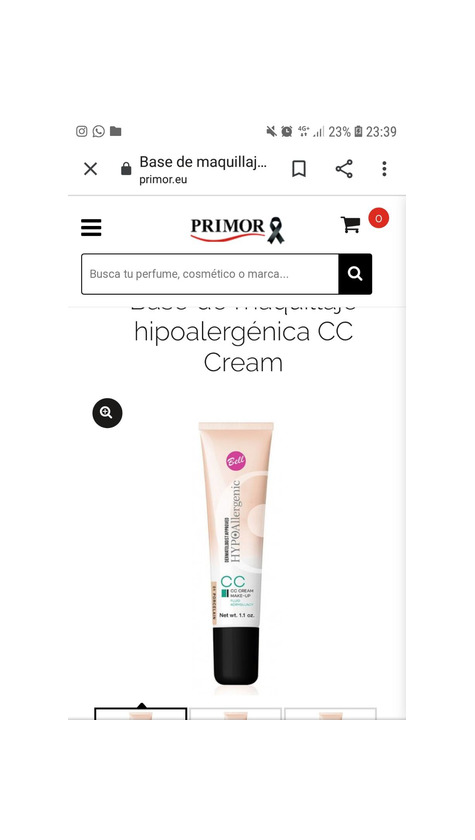 Social Base de maquillaje hipoalergénica CC Cream Bell precio