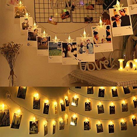 Social Guirnalda de Luces para Decoración de Fotos 