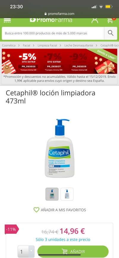 Fashion Cetaphill jabón facial 