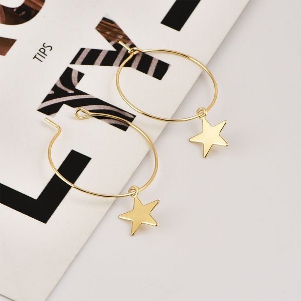 Productos Aros oro estrellas 