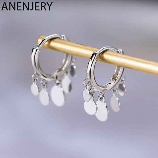 Pendientes bolitas plata