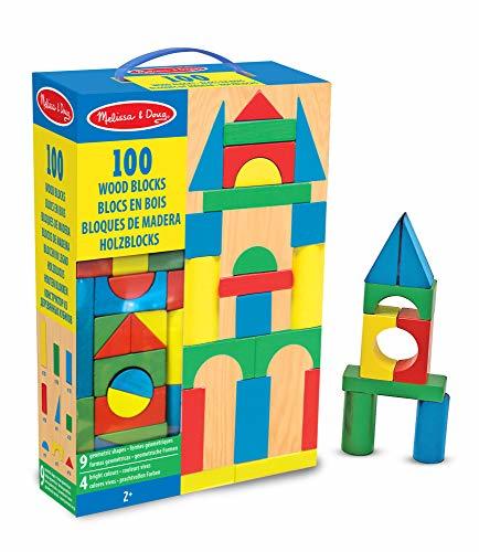 Producto Melissa & Doug Piece Wood Blocks Set Bloques de Madera 100 Piezas,