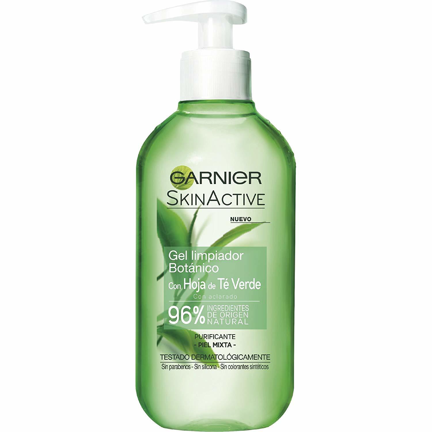 Beauty Garnier Skin Active Gel Limpiador con Hoja de Té Verde