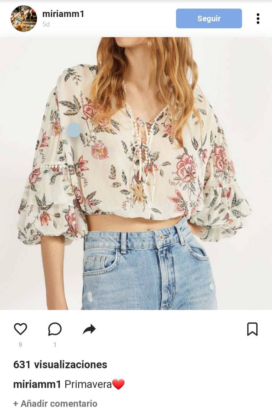 Product Blusa con flores de stradivarius😉