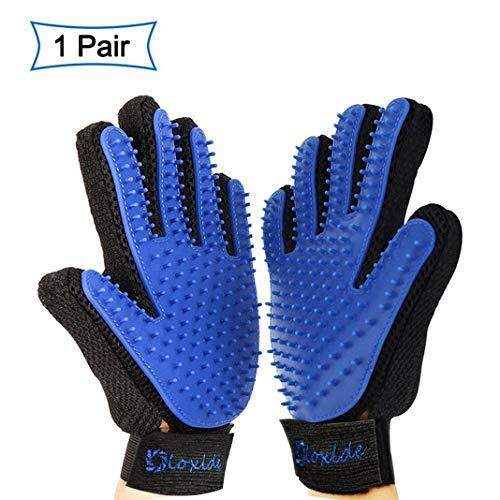 Social 1 Par Guantes Manopla Masaje para Mascotas