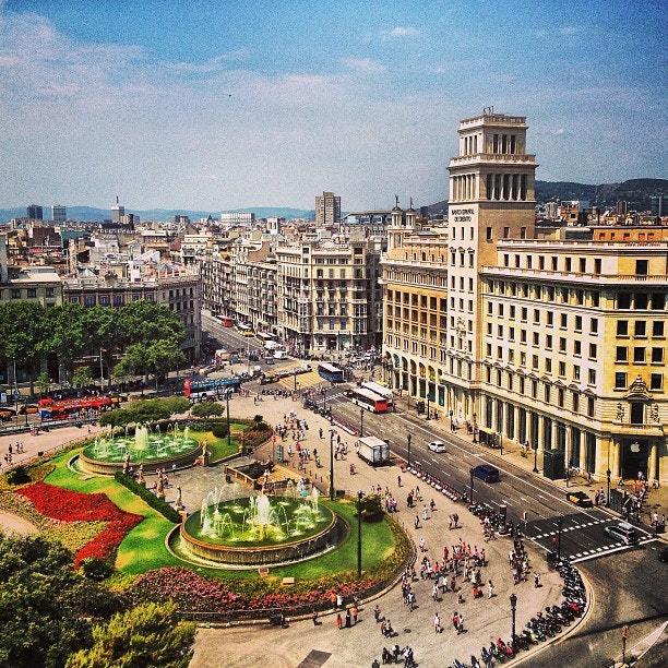 Lugar Plaça de Catalunya