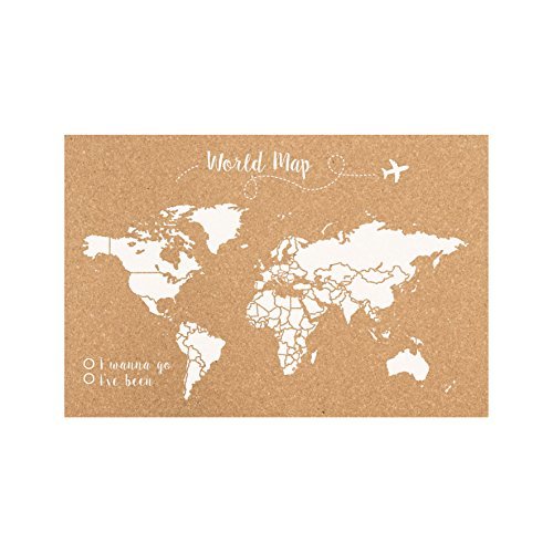 Home Decowood - Mapa Mundi de Corcho