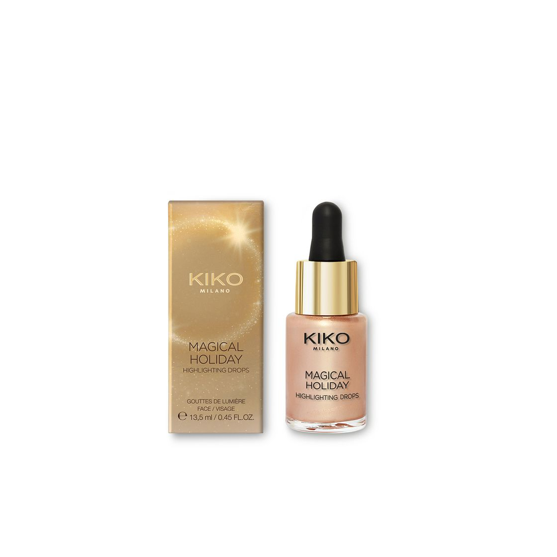 Product KIKO Milano MAGICAL HOLIDAY HIGHLIGHTING DROPS Liquid face highlighter with radiant metallic