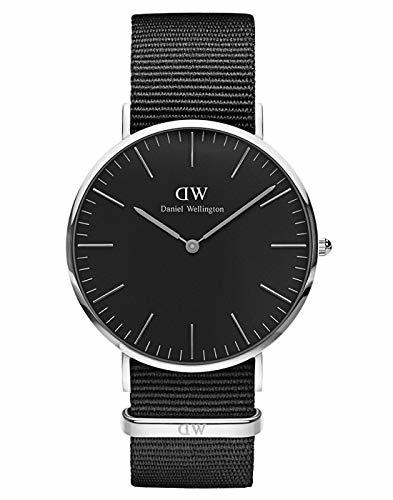 Lugar Daniel Wellington Reloj analogico para Unisex de Cuarzo con Correa en Nailon