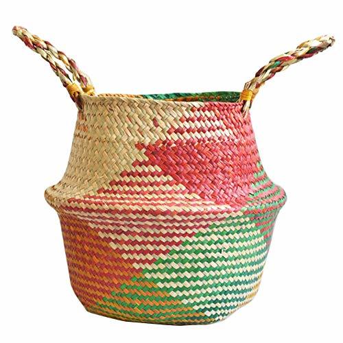 Product Cesta con Mango Plegable Maceta Decoración Hogar Bricolaje Planta Percha Ropa Almacenamiento