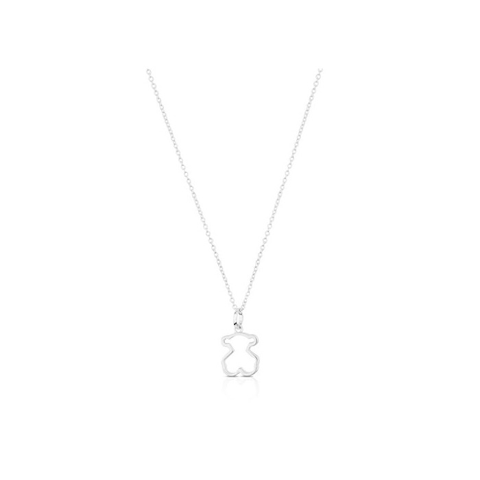 Social TOUS Galaxy - Collar y Colgante con Silueta de Oso, Plata de