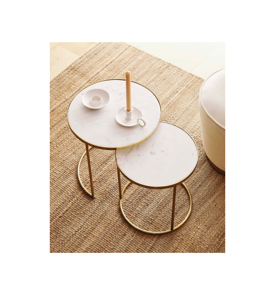 Product GOLD MARBLE NEST OF TABLES