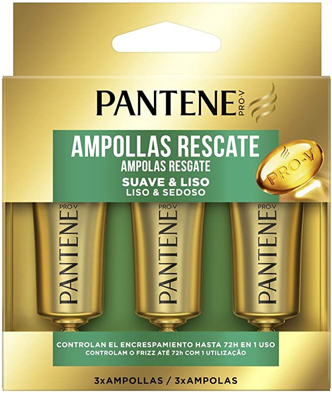 Belleza PANTENE AMPOLLA CAPILARES SUAVE Y LISO 1 MINUTO 3X 15ML