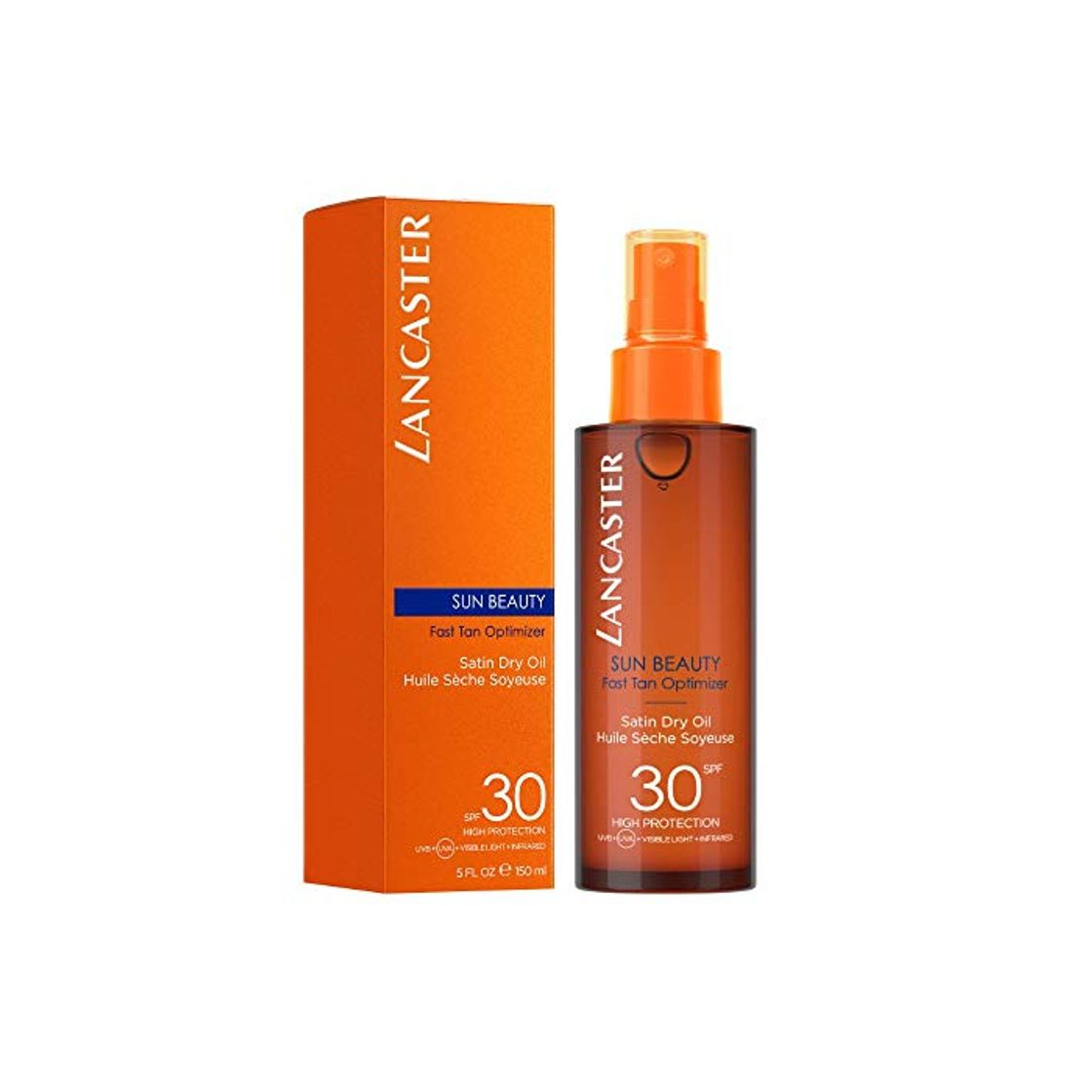 Social Lancaster Sun Beauty Satin Sheen Oil Fast Tan Optimizer Spf30 150 ml