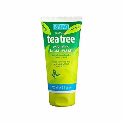 Beauty Formulas Tea Tree Exfoliating Facial Wash 150ml