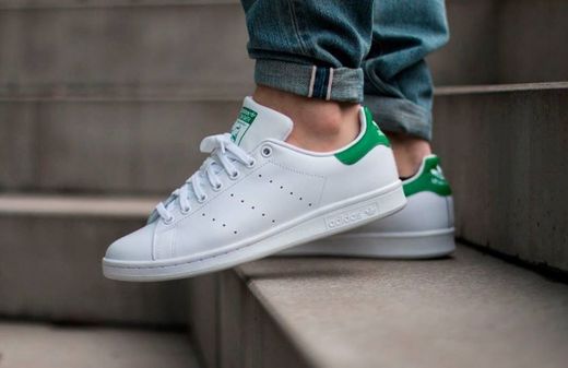 Zapatillas de tenis Stan Smith blancas y verdes