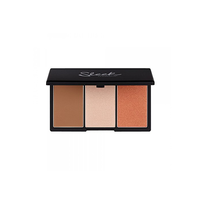 Belleza Maquillaje Elegante Cara Contorno y Blush Palette forma justa 20g, Paquete 1er