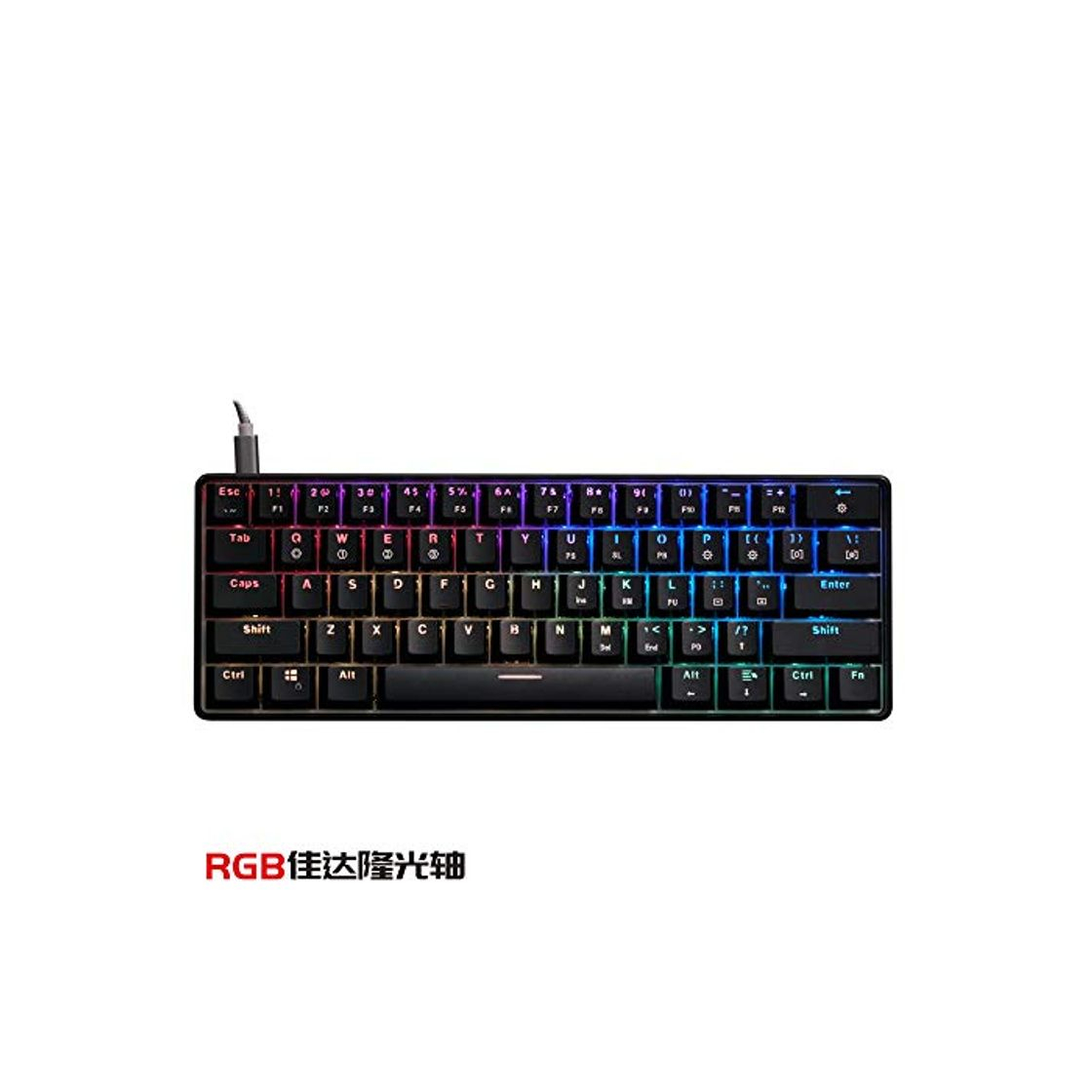 Producto Teclado Gaming GK61 Esports Juego Mecánico Teclado Óptico Eje Puede ser 61-Teclado