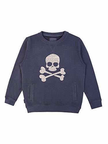 Fashion Scalpers Sudadera Logo Calavera PERIÓDICO - Blue