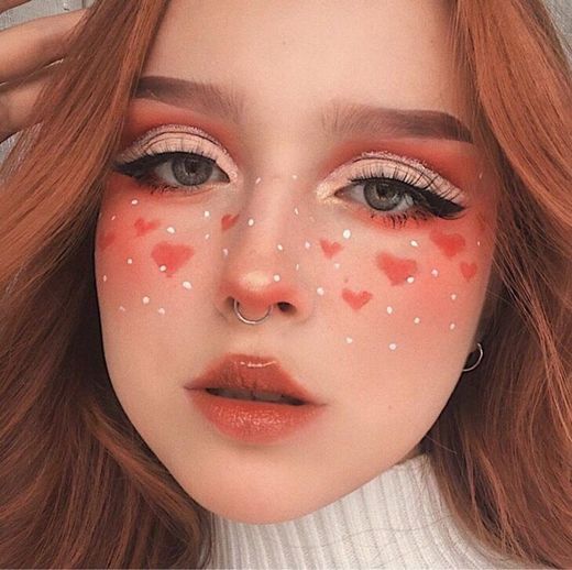 hearts makeup inspiration 