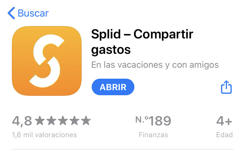 App ‎Splid – Compartir gastos en App Store