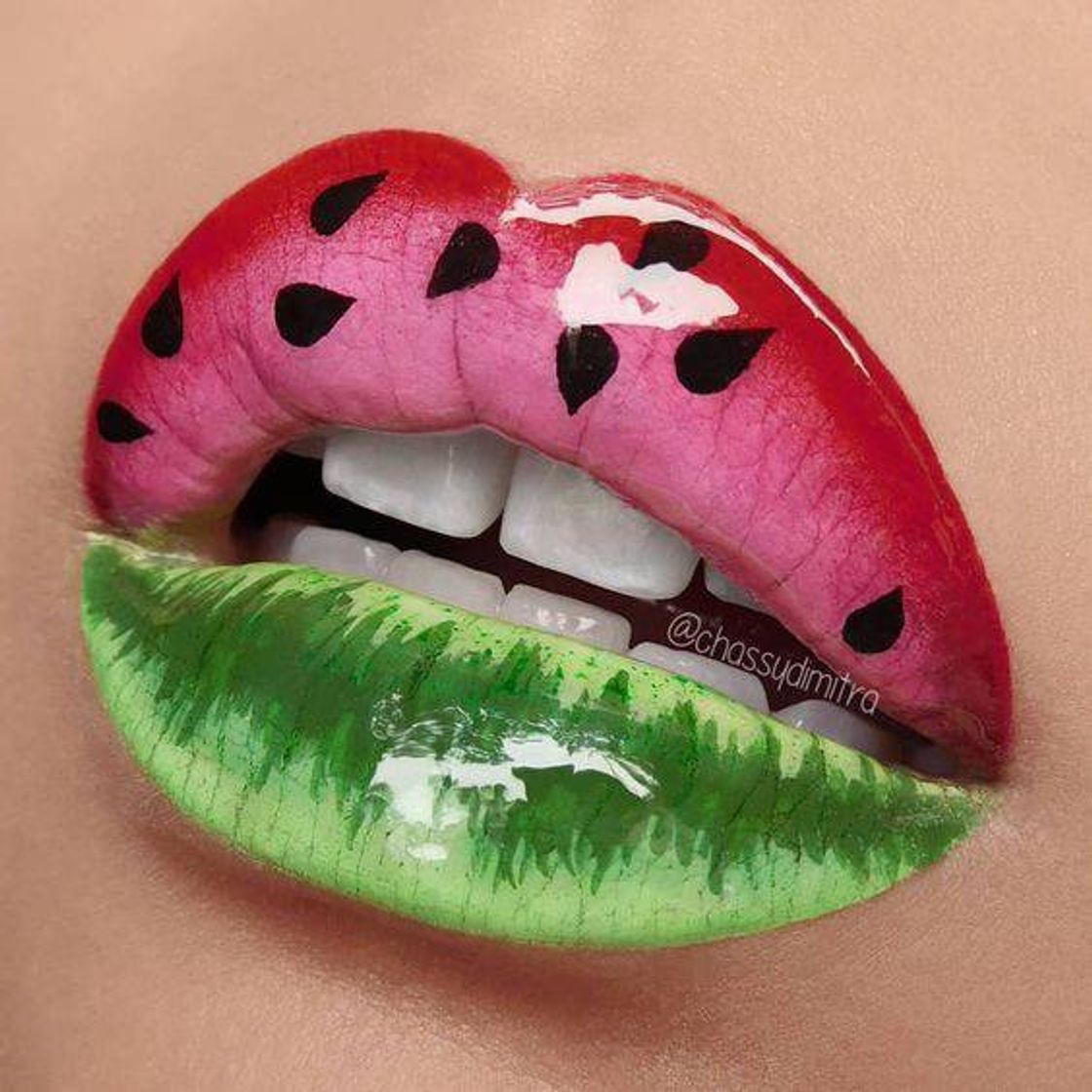 Fashion watermelon mouth🍉