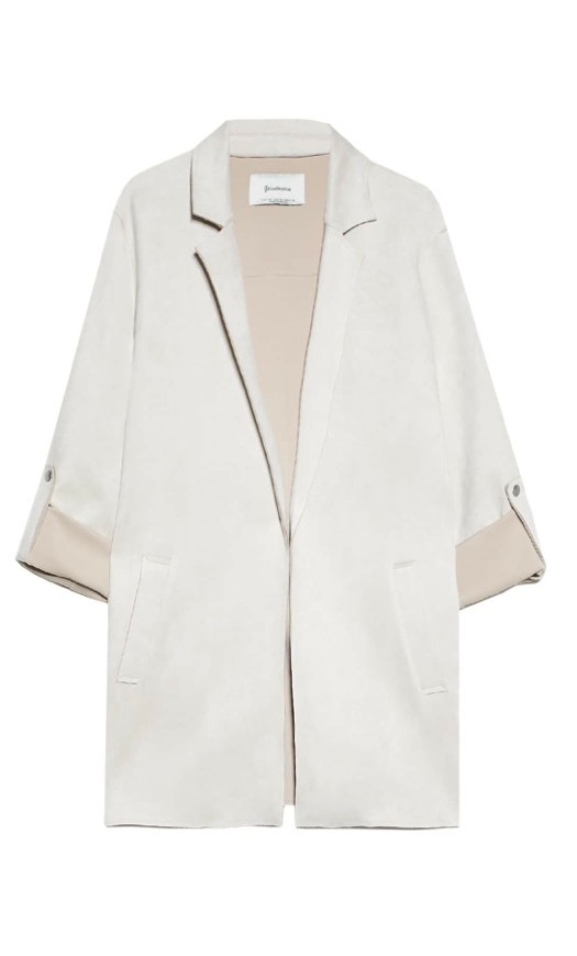 Moda Trench fluido blonded