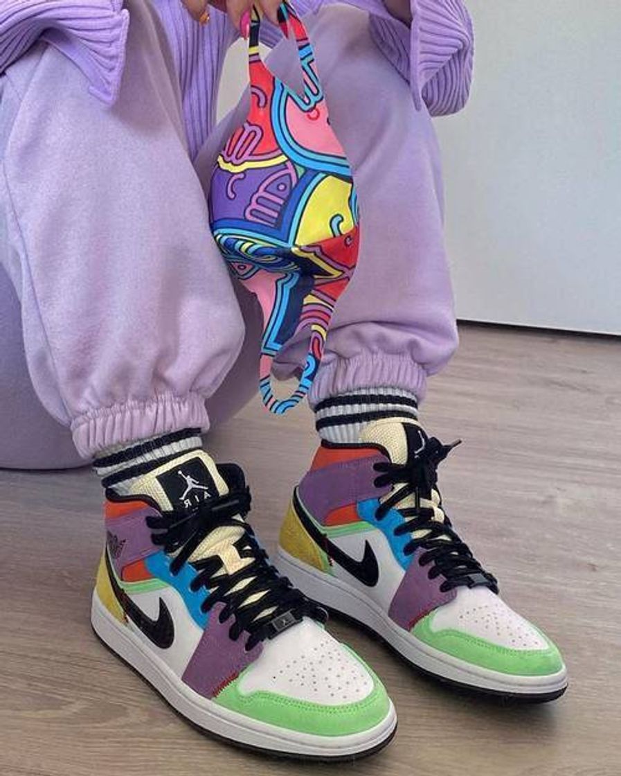 Fashion air jordan 1 multicolor