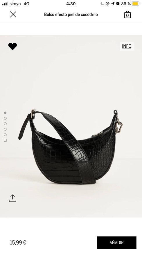 Fashion Bolso efecto piel de cocodrilo 