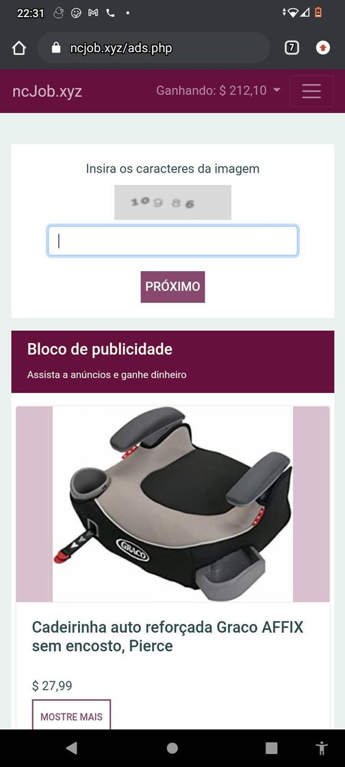 Fashion Site para ganhar dinheiro vendo anúncios 