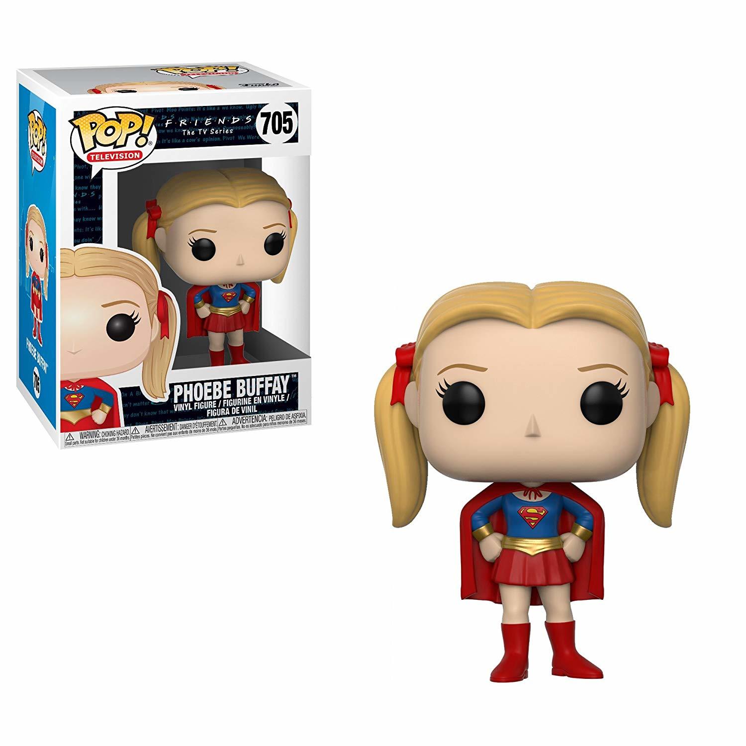 Juego Funko- Phoebe Buffay como Supergirl, Multicolor, Standard