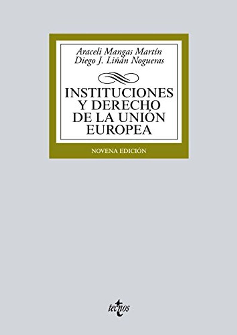 Book Instituciones y Derecho de la Unión Europea