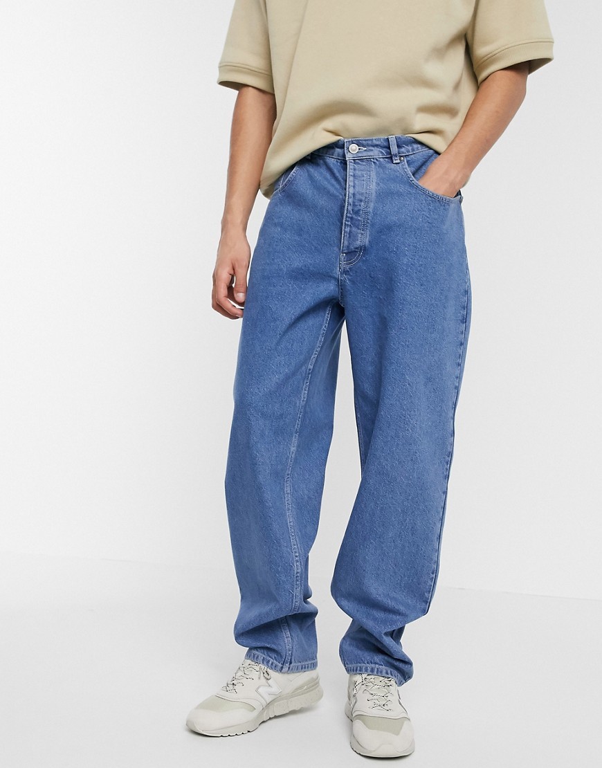 Fashion Vaqueros tapered de 14 oz en denim con lavado claro de ASOS 