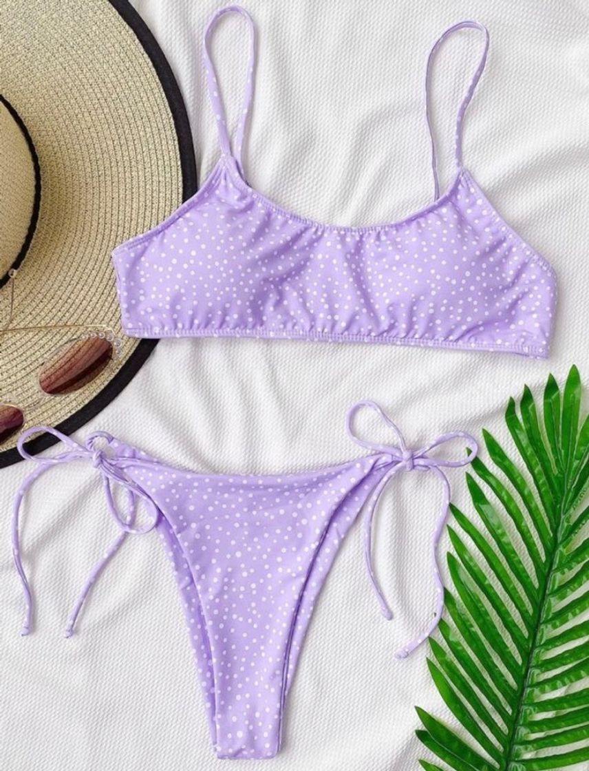 Products Sets de bikini Lunares Morado Sexy