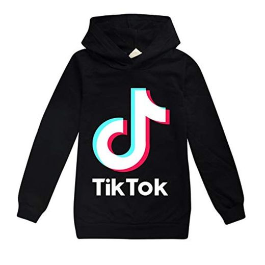 Sudadera para niña TIK Tok con capucha para deportes al aire libre,