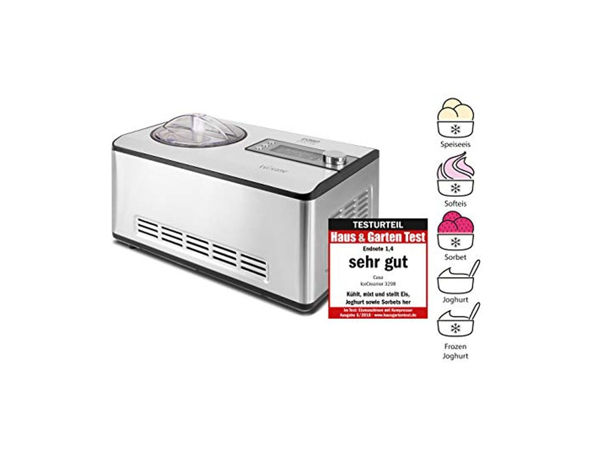 Social Caso 3298 Ice Creamer-2 in 1 - Máquina de yogur 2 en