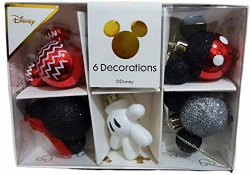 Home Primark Licensed Disney Mickey & Minnie Mouse Decoración Pack 6 Bolas de