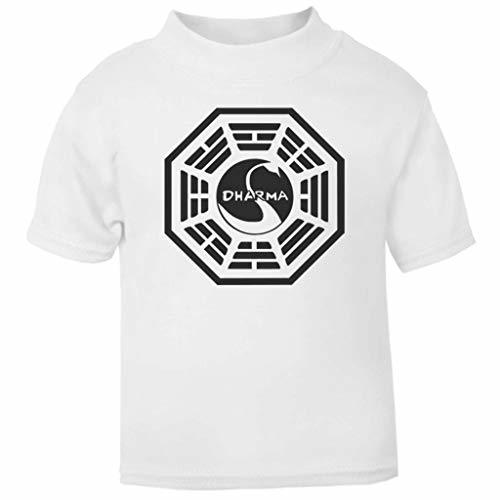 Moda Cloud City 7 Dharma Initiative Logo Lost Baby and Toddler Short Sleeve