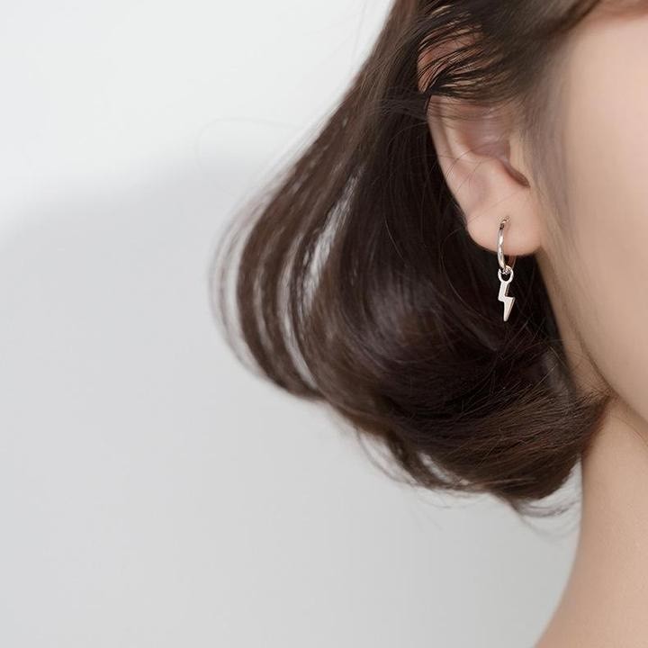 Pendientes “Rayo Plateado” PetiteMarie