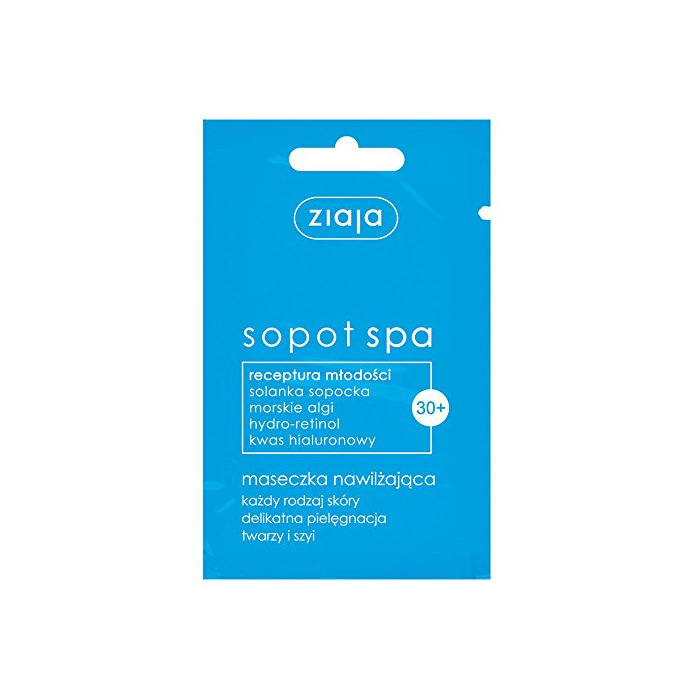 Beauty Ziaja Sopot Spa Hidratante Máscara 3 x 7ml refrescante aroma ricas recetas con